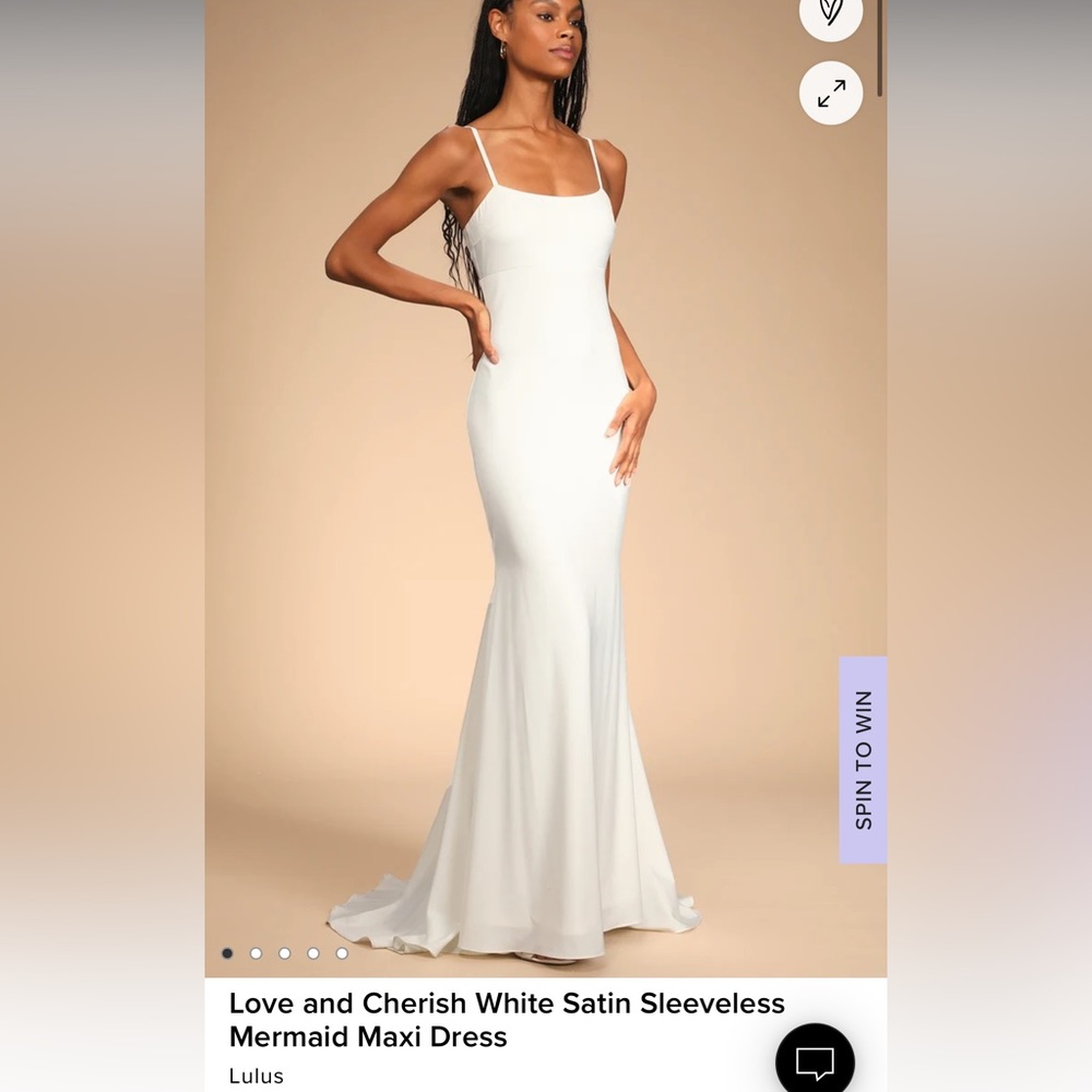 Lulus white mermaid dress